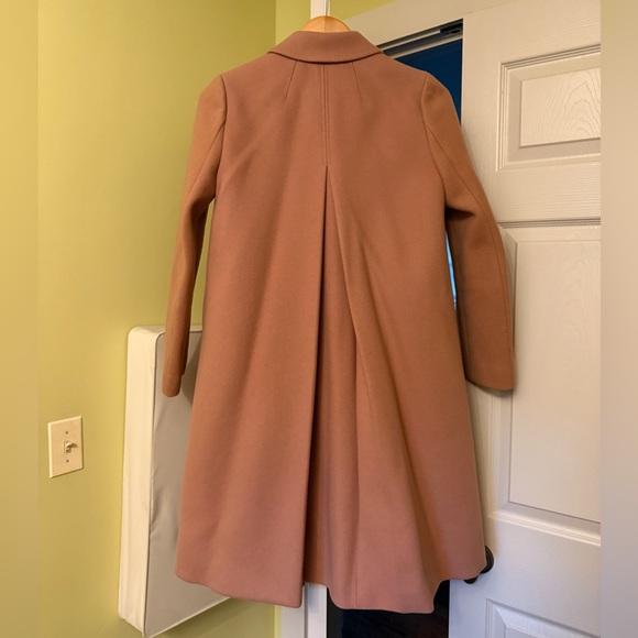 Madewell Teatro Swing Coat Old Rose Pink Size 0 - Picture 4 of 5